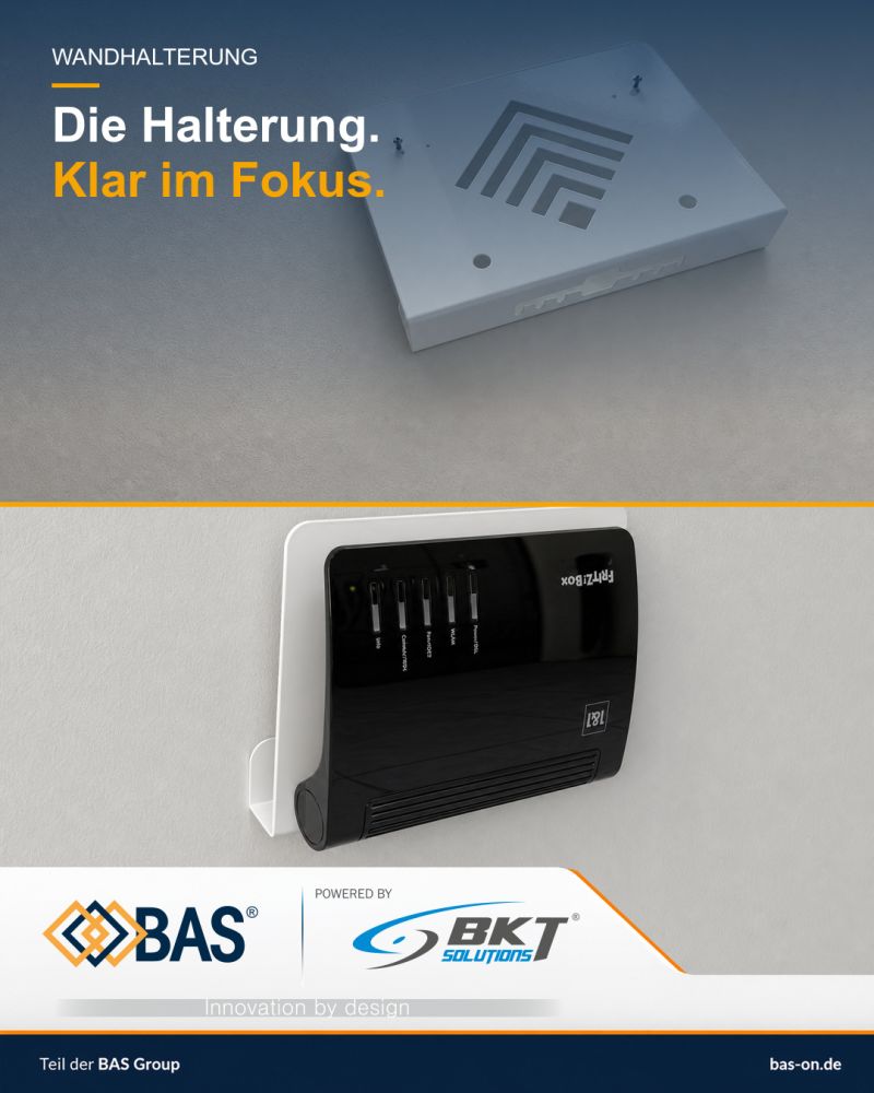 Die FRITZ!Box funktioniert auch lose auf einem Fachboden.